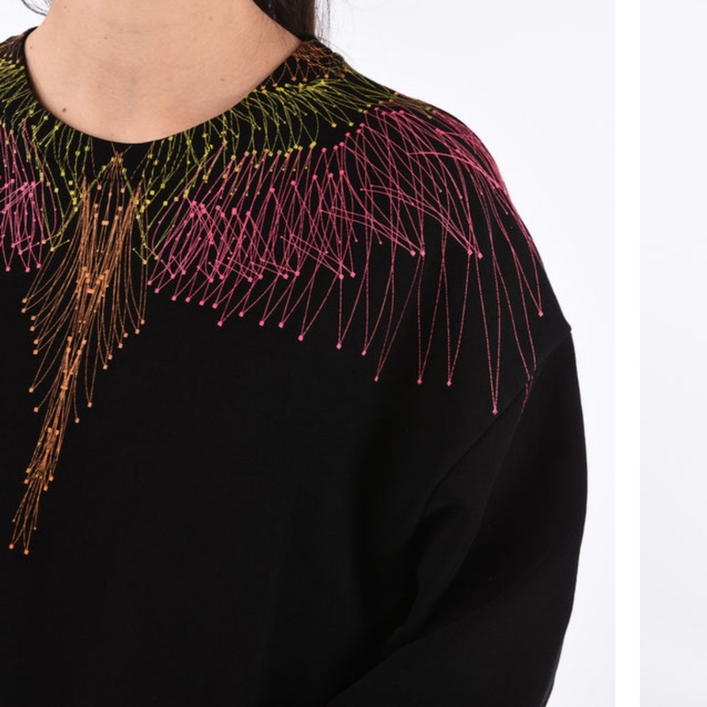 Marcelo Burlon Black Crewneck Sweatshirt XS - Picture 4 of 14